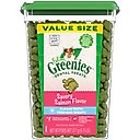Greenies Feline Savory Salmon Flavor Adult Dental Cat Treats, 9.75-oz tub