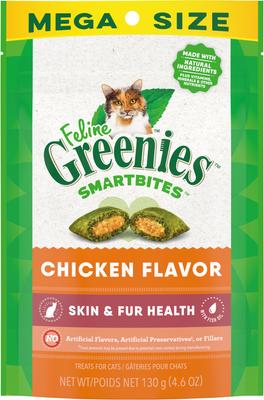 Show full view: Iams ProActive Health Healthy Adult Original with Chicken Dry Food + Greenies Feline SmartBites Healthy Skin & Fur Chicken Flavor Cat Treats slide 6 of 10