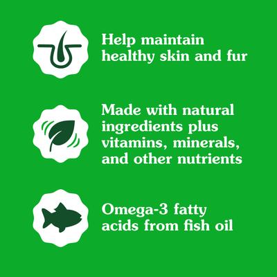 Show full view: Greenies Feline SmartBites Healthy Skin & Fur Natural Salmon Flavor Soft & Crunchy Adult Cat Treats, 4.6-oz bag slide 4 of 13