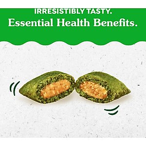 Greenies Feline SmartBites Healthy Skin & Fur Natural Salmon Flavor Soft & Crunchy Adult Cat Treats, 4.6-oz bag