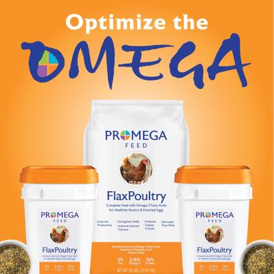 Show full view: Promega Feed FlaxPoultry 16% Protein Crumble Poultry Feed, 50-lb bag slide 5 of 9