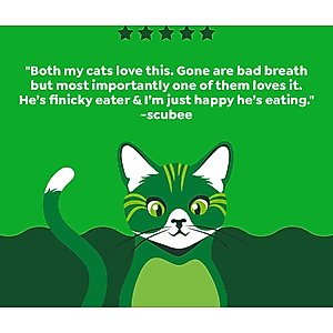 Greenies Feline Oven Roasted Chicken Flavor Adult Dental Cat Treats, 4.6-oz bag
