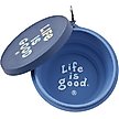 Show in main carousel: LIFE IS GOOD Vintage Stack Silicone Travel Dog Bowl with Lid, Cornflower Blue, 4.25-cup slide 2 of 3
