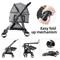 Show in main carousel: Wisfor Foldable Cat Stroller with Detachable Carrier, Grey slide 8 of 9