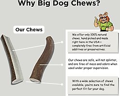 Big Dog Antler Chews 4 to 6-inch Deer & Elk Antler Dog Chews, 6 count slide 2 of 3
