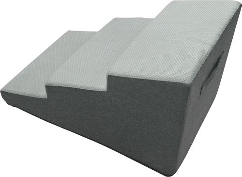 Show full view: Wisfor High-Density Sponge Foam Dog Steps, 3 Steps, Grey slide 8 of 9