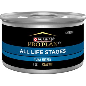 Purina Pro Plan All Life Stages High Protein Classic Entree Tuna Pate Wet Cat Food, 3-oz can, case of 24