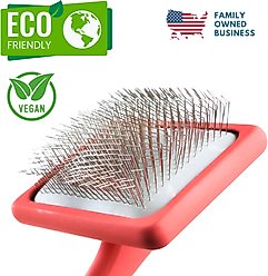 Flying Pawfect Flat Slicker Dog Brush, Coral slide 2 of 9