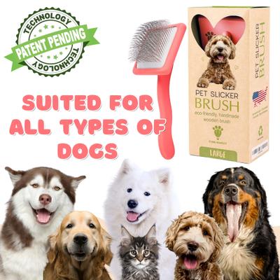 Show full view: Flying Pawfect Flat Slicker Dog Brush, Coral slide 4 of 10