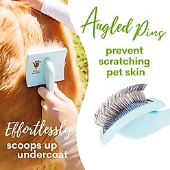 Flying Pawfect Curved Slicker Dog Brush, Large, 1 count slide 2 of 9