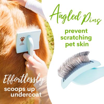 Show full view: Flying Pawfect Curved Slicker Dog Brush, Large, 1 count slide 9 of 9