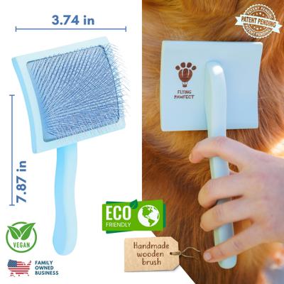 Show full view: Flying Pawfect Curved Slicker Dog Brush, Large, 1 count slide 8 of 9