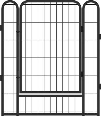 Show full view: Cesicia 6 Panel Metal Dog Playpen, Black slide 9 of 10