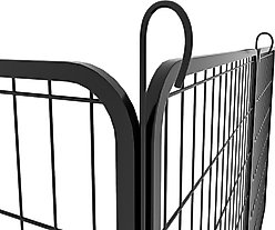 Cesicia 8 Panel Metal Dog Playpen, Black slide 2 of 8