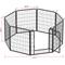 Show in main carousel: Cesicia 8 Panel Metal Dog Playpen, Black slide 8 of 8