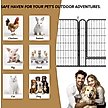Show in main carousel: Zeus & Ruta Metal Dog Playpen with Door, Black, 31.7-in, 6 panel slide 4 of 7