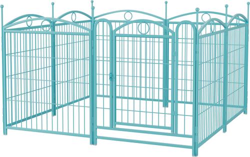 Show full view: Cesicia Foldable Dog Exercise Pen, Blue slide 5 of 8