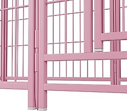 Cesicia Foldable Dog Exercise Pen, Pink slide 2 of 8