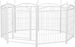 Cesicia Foldable Dog Exercise Pen, White slide 2 of 7