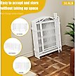 Show in main carousel: Zeus & Ruta Metal Foldable Dog Playpen, White, 32-in, 8 panel slide 5 of 7