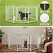 Show in main carousel: Zeus & Ruta Metal Foldable Dog Playpen, White, 32-in, 8 panel slide 6 of 7