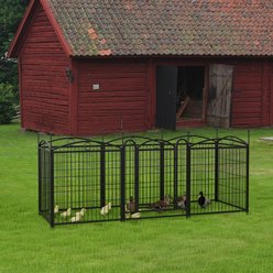 Cesicia Foldable Dog Exercise Pen, Black slide 2 of 8