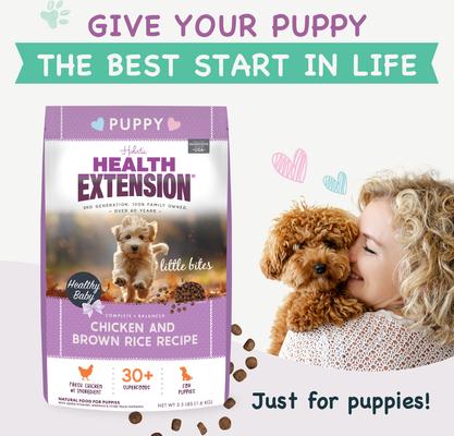Show full view: Health Extension Puppy Little Bites Dry Dog Food, 3.5-lb bag slide 4 of 9