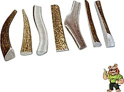 Big Dog Antler Chews 6 to 8-inch Antler Dog Chews, 7 count