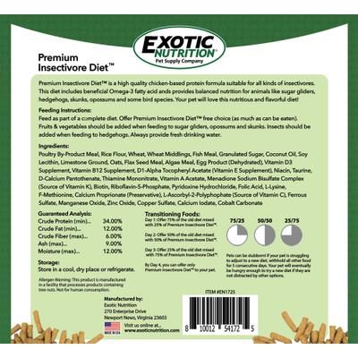Show full view: Exotic Nutrition Premium Insectivore Diet, 2.5-lb bag slide 5 of 6