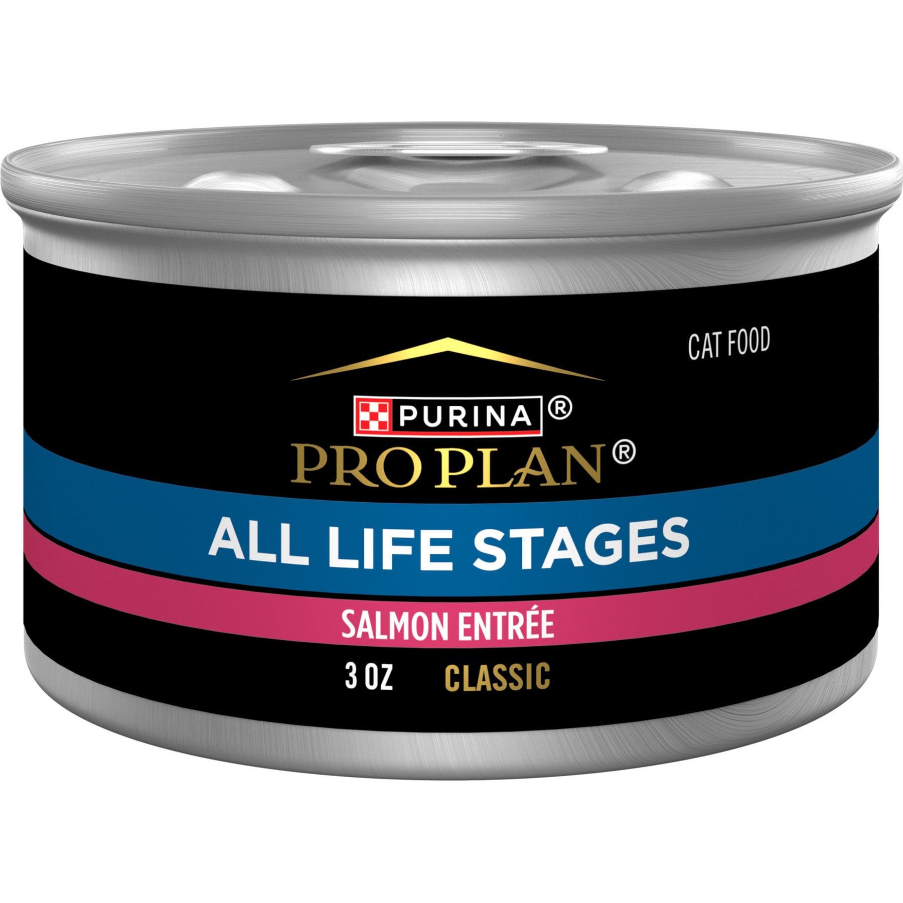 Purina Pro Plan All Life Stages High Protein Classic Entree Salmon Pate Wet Cat Food, 3-oz can, case of 24