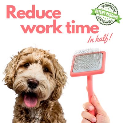 Show full view: Flying Pawfect Flat Slicker Dog Brush, Coral slide 6 of 10