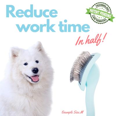 Show full view: Flying Pawfect Curved Slicker Dog Brush, Large, 1 count slide 7 of 9