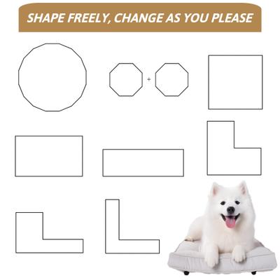 Show full view: Cesicia 16 Panel Metal Dog Playpen, Black slide 5 of 10