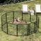 Show in main carousel: Cesicia 12 Panel Metal Dog Playpen, Black slide 4 of 8