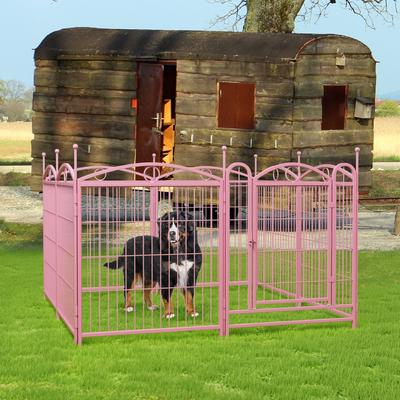 Show full view: Cesicia Foldable Dog Exercise Pen, Pink slide 9 of 9