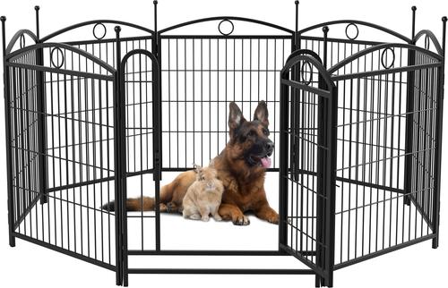 Show full view: Cesicia Foldable Dog Exercise Pen, Black slide 5 of 8
