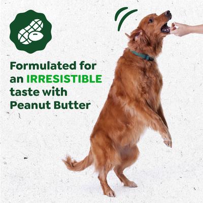 Show full view: Greenies Allergy & Immune Support Sensitive Care Peanut Butter Flavor Supplement for Dogs, 80 count slide 6 of 11