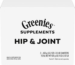 Greenies Hip & Joint Chicken Flavored Soft Chew Glucosamine Joint Supplement for Dogs, 160 count