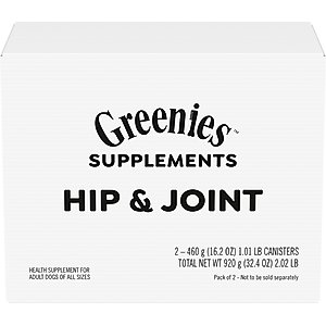 Greenies Hip & Joint Chicken Flavored Soft Chew Glucosamine Joint Supplement for Dogs, 160 count
