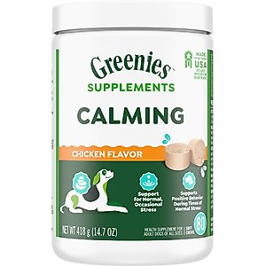 Greenies Calming Chicken Flavored Soft Chew Calming Supplement for Dogs, 80 count
