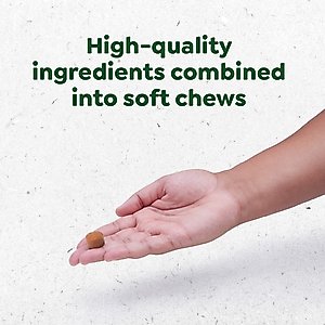 Greenies Hip & Joint Chicken Flavored Soft Chew Glucosamine Joint Supplement for Dogs, 80 count, 16.2-oz tub