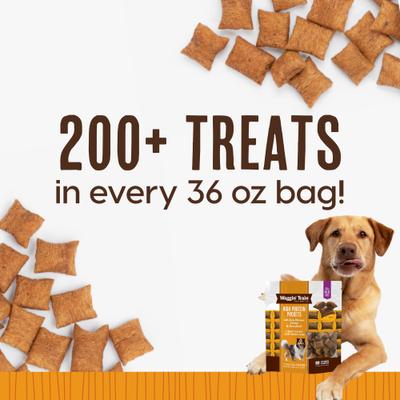 Show full view: Waggin' Train High Protein Chicken Pockets with Bone Marrow & Bone Broth Wheat-Free Dog Treat, 36-oz pouch slide 6 of 7