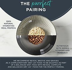 Reveal Natural Grain-Free Tuna with Sea Bream in Broth Flavored Wet Cat Food, 2.47-oz pouch, case of 12 slide 2 of 6