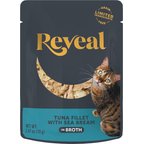 Reveal Natural Grain-Free Tuna with Sea Bream in Broth Flavored Wet Cat Food, 2.47-oz pouch, case of 12
