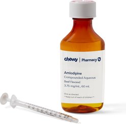Amlodipine Compounded Beef Oral Oil Suspension, 3.75 mg/mL, 60 mL for Veterinary use