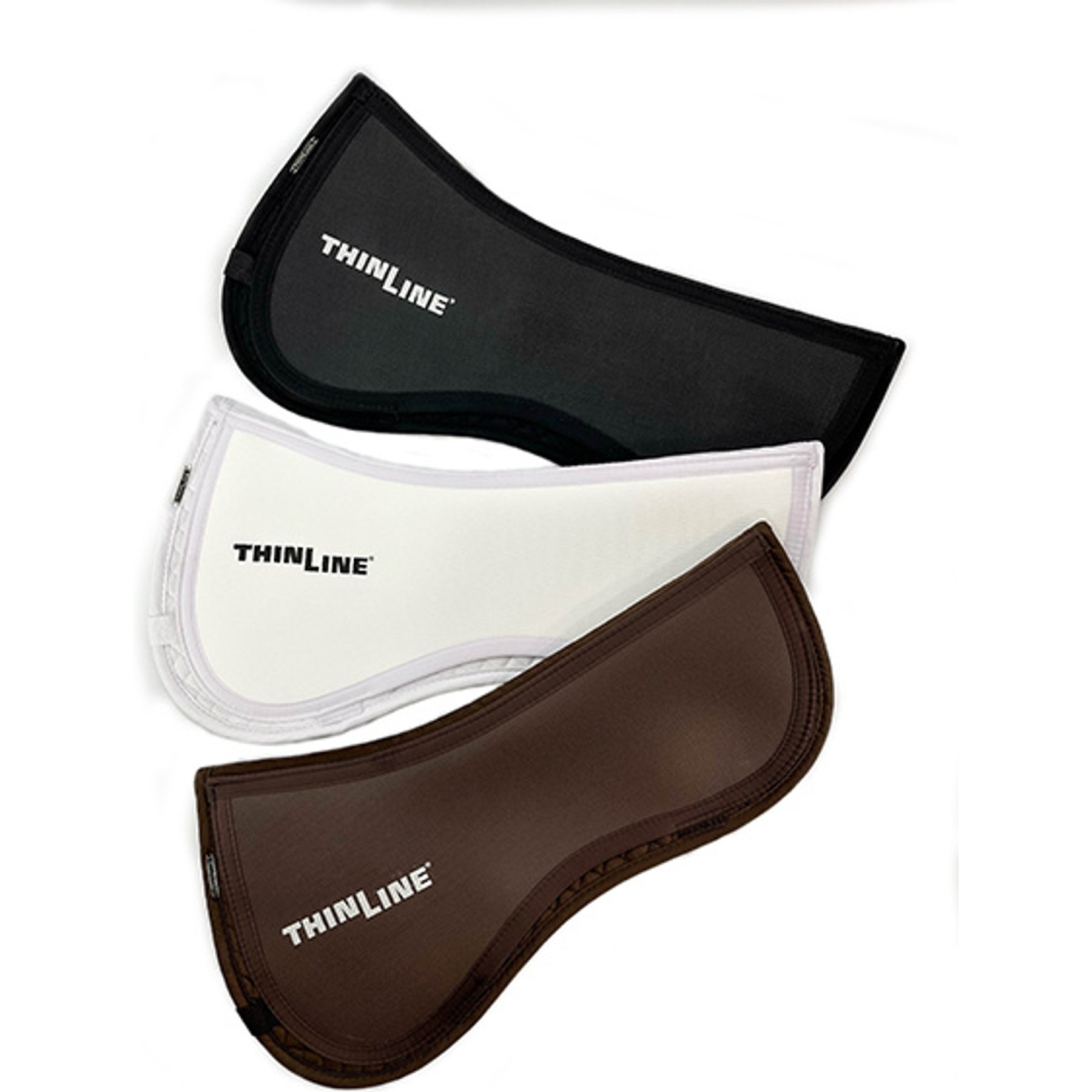 ThinLine Trifecta Cotton Horse Half Saddle Pad, Black, Small