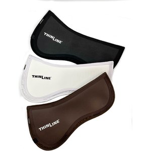 ThinLine Trifecta Cotton Horse Half Saddle Pad, Black, Medium