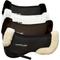 Show in main carousel: ThinLine Trifecta Horse Half Saddle Pad with Sheepskin Rolls, Black, Small slide 1 of 2