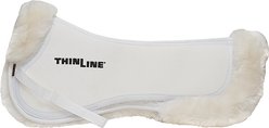 ThinLine Trifecta Full Sheepskin Horse Half Saddle Pad, White, Medium slide 2 of 2
