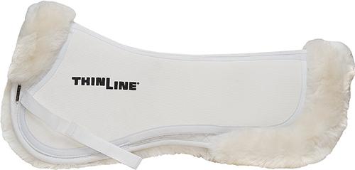 Show full view: ThinLine Trifecta Full Sheepskin Horse Half Saddle Pad, White, Small slide 2 of 2